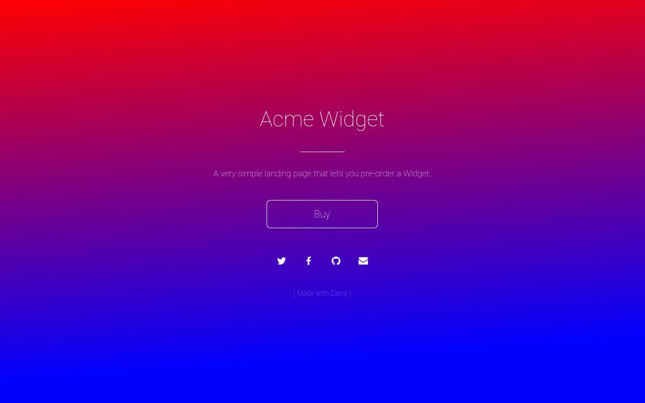 Carrd profile picture for @acme